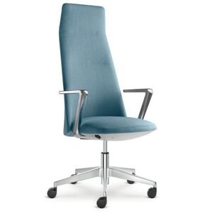 LD SEATING Kancelářské křeslo MELODY DESIGN 795-FR, F40-N6, kříž hliník leštěný