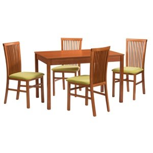 MI-KO Jídelní set stůl GASTRO / židle ANGELO třešeň