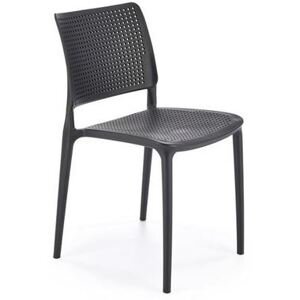 HALMAR Plastová židle K514 černá