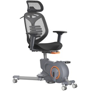 UNIQUE Kancelářská židle FITNESS CHAIR, síťovina šedá