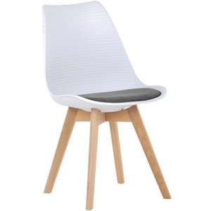AUTRONIC jídelní židle CT-X7056 GREY bílo-šedá