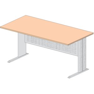 LENZA Express - Psací stůl s kovovou podnoží 120x60x73