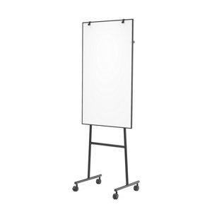 Mobilní flipchart, černý