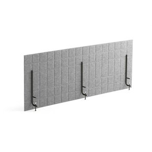 Stolový paraván Split, 1600x600 mm, světle šedý