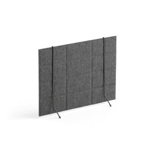 Samostatně stojící stolový paraván Split, 600x430 mm, tmavě šedý