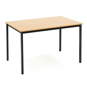 Jídelní stůl Jamie, 1200x800 mm, buk, černá