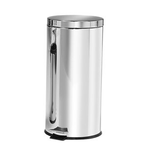 Odpadkový koš Franklin, nášlapný, 30 l, nerez