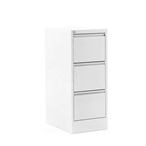 Kovová kartotéka Include, 3 zásuvky A4, 1030x415x630 mm, bílá