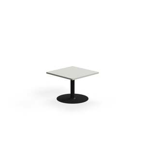 Konferenční stolek VERTICUS, 700x700x500 mm, světle šedá/černá
