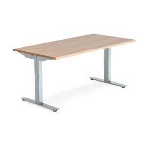 Psací stůl Modulus 160 x 40 x 80 x 80 cm, světle hnědá