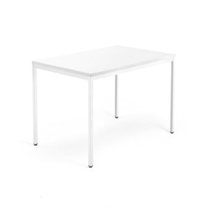 Psací stůl Modulus 4 nohy 120 x 80 cm, bílá