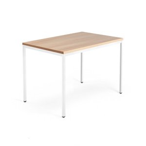 Psací stůl Modulus 4 nohy 120 x 80 cm, světle hnědá