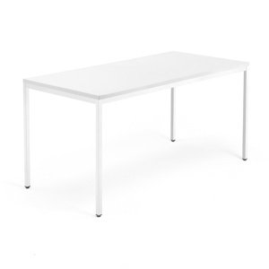 Stůl Modulus, 1600x800 mm, bílý rám, bílá