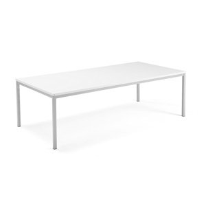 Jednací stůl Modulus 240 x 120 cm, bílá