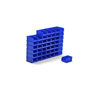 Plastový box Apart, 165x105x80 mm, bal. 48 ks, modrý