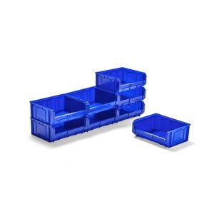 Plastový box APART, 345x410x165 mm, bal. 8 ks, modrý