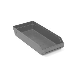 Skladová nádoba Reach, 500x240x95 mm, recyklovaný plast, šedá