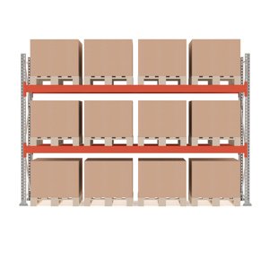 Paletový regál Ultimate, 12 palet, 500 kg/paleta, výška 2500 mm