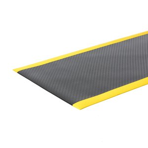 Průmyslová rohož Secure, šířka 1220 mm, metráž, černá, žlutá