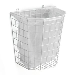 Drátěný koš, bílý