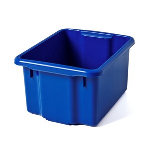 Plastová přepravka, 15 l, modrá