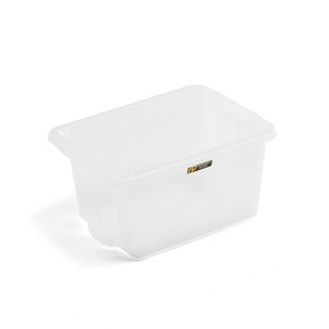 Plastová přepravka, 33 l, průhledná