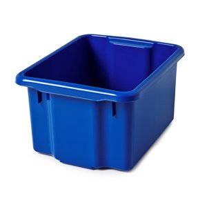 Plastová přepravka, 55 l, modrá