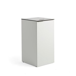 Skříňka na tříděný odpad CELSIUS, bílá, 1x 120l nádoba na odpad
