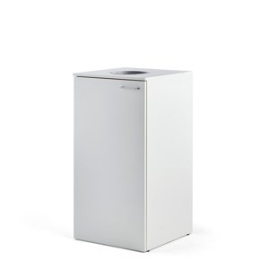 Skříňka na tříděný odpad Fahrenheit, 1x 120l nádoba na odpad s kolečky, bílá