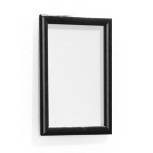 Zaklapávací rám, A4, černá
