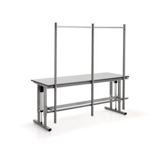 Zadní rám ke stolu MOTION s elektrickým polohováním, se 3 sloupky, 2000x800 mm