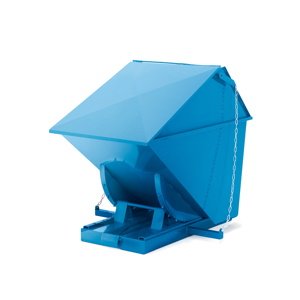Výklopný kontejner PILE, s víkem, 300 l, modrý