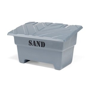 Nádoba na posypový materiál, 550 l, šedá