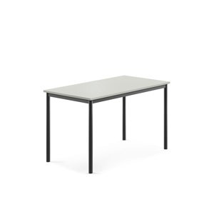 Stůl SONITUS, 1200x700x720 mm, antracitově šedé nohy, HPL deska tlumící hluk, šedá
