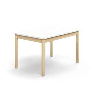 Stůl DECIBEL, 1200x800x720 mm, akustická HPL deska, bříza/bílá