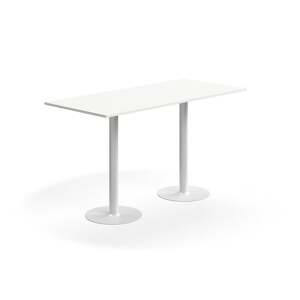 Barový stůl ALVA, 1800x800x1000 mm, vysokotlaký laminát, bílá