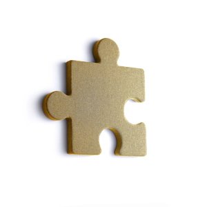 Akustický panel POLY, puzzle, 700x700x50 mm, nástěnný, žlutá