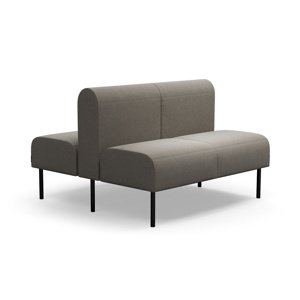 Modulární sedačka VARIETY, oboustranná, 2místná, potahová látka Pod CS, taupe