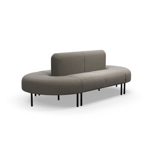 Sedačka VARIETY, oválná, potahová látka Pod CS, taupe