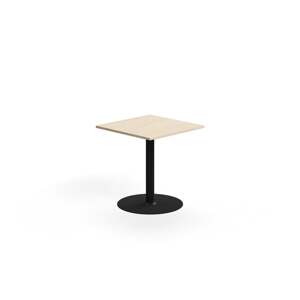 Stůl ALVA, 700x700x720 mm, vysokotlaký laminát, černá/bříza