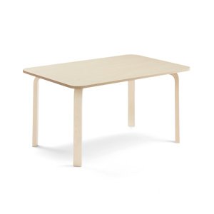 Stůl ELTON, 1200x600x590 mm, bříza, akustická HPL deska, bříza