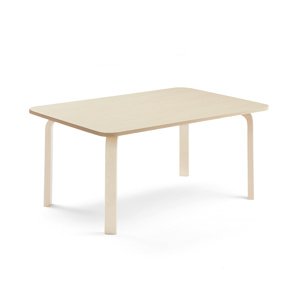 Stůl ELTON, 1200x700x530 mm, bříza, akustická HPL deska, bříza