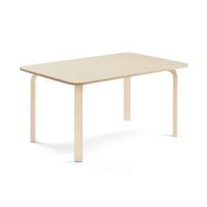 Stůl ELTON, 1200x800x590 mm, bříza, akustická HPL deska, bříza