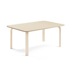Stůl ELTON, 1200x800x530 mm, bříza, akustická HPL deska, bříza