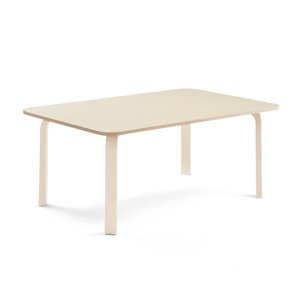 Stůl ELTON, 1400x800x530 mm, bříza, akustická HPL deska, bříza