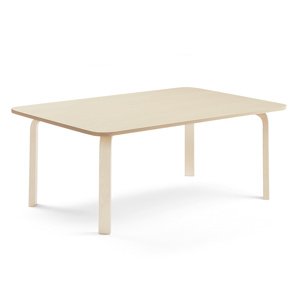 Stůl ELTON, 1800x700x530 mm, bříza, akustická HPL deska, bříza