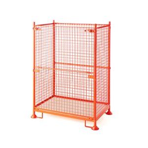 Drátěný kontejner ATTACH, stohovatelný, 1200x800x1700 mm, 750 kg