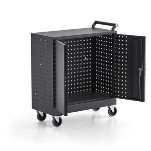Mobilní dílenská skříň PROVIDE, 835x760x350 mm, tmavě šedá