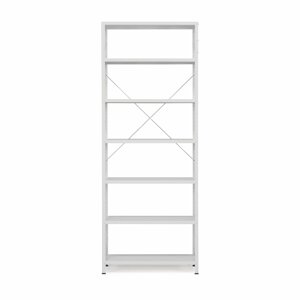Kovový regál IDEAL, 7 polic, 2500x1010x600 mm, světle šedý