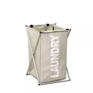 Tempo Kondela Látkový koš na prádlo LAUNDRY TYP 1 - šedobéžová + kupón KONDELA10 na okamžitou slevu 3% (kupón uplatníte v košíku)